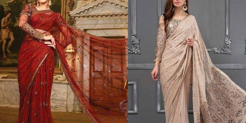Trend of Saree Dresses for Wedding in Pakistan
