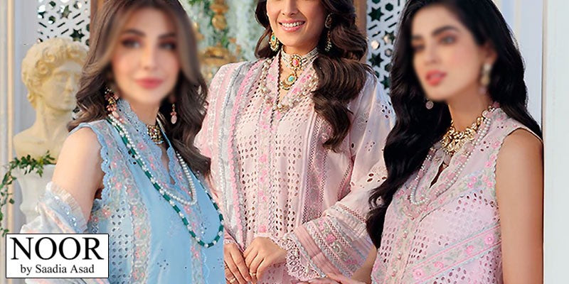 Noor By Saadia Asad Luxury Chikan Kari Lawn Collection