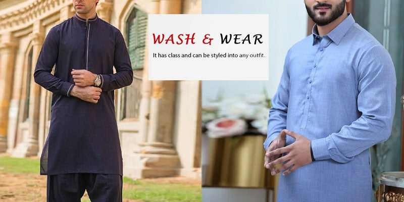 Men's Wash n Wear Shalwar Kameez Designs 2025 in Pakistan