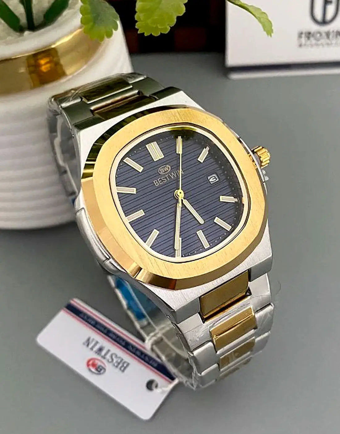 BESTWIN Nautilus Datejust Menβs Luxury Watch with Stainless Steel Chain