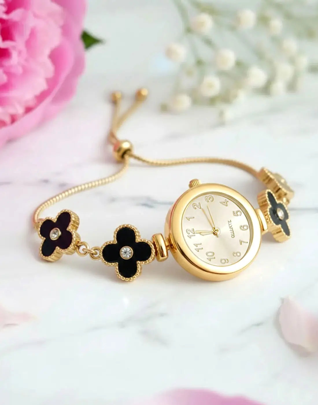 Minimalist Sparkling Rhinestone Bracelet Watch for Girls