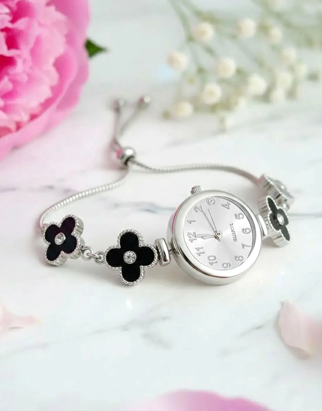 Minimalist Sparkling Rhinestone Bracelet Watch for Girls