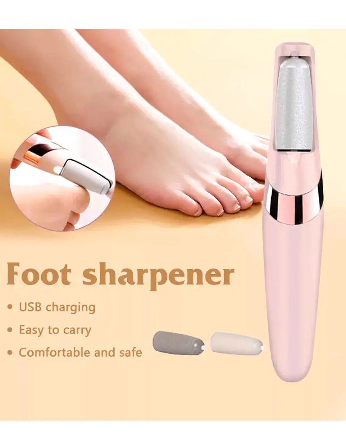 WEIMEI Rechargeable Electric Foot File Callus Remover for Wet & Dry Pedicure