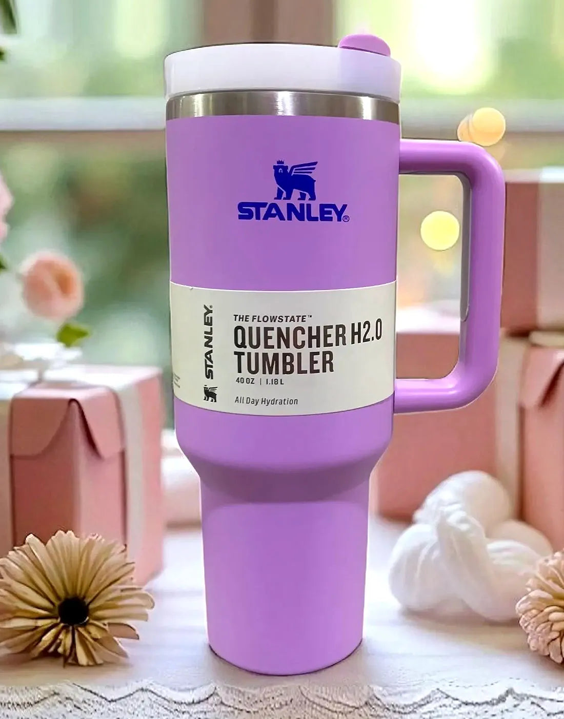 Trendy Quencher H2.0 Tumbler 40 OZ β Solid Vacuum Insulated Travel Flask