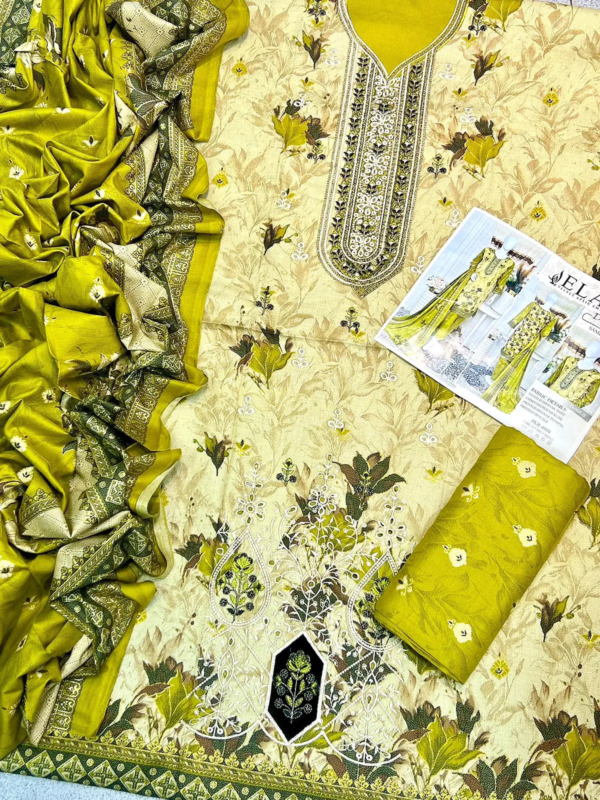 Elegant Embroidered Dhanak Winter Dress 2026 with Dhanak Shawl