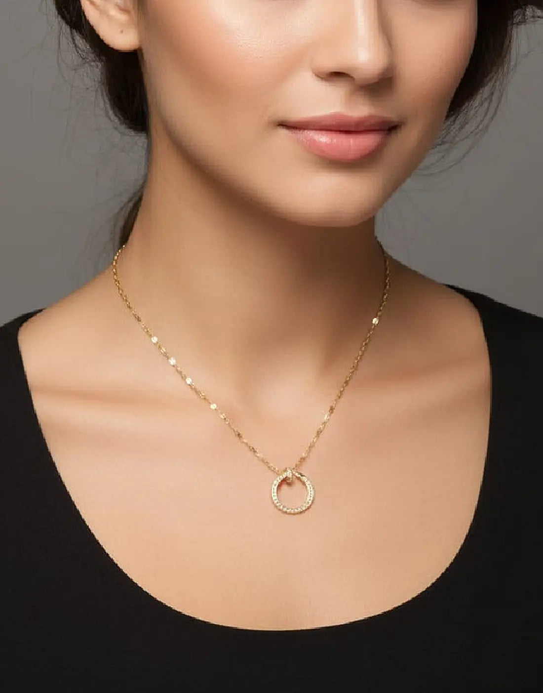 Minimalist Design Gold Plated Stainless Steel Pendant