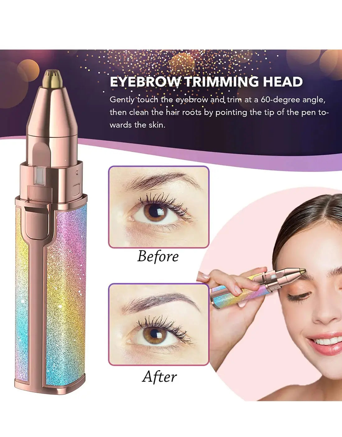 Blawless 2 in 1 Eyebrow Trimmer & Facial Hair Remover Tool for Women