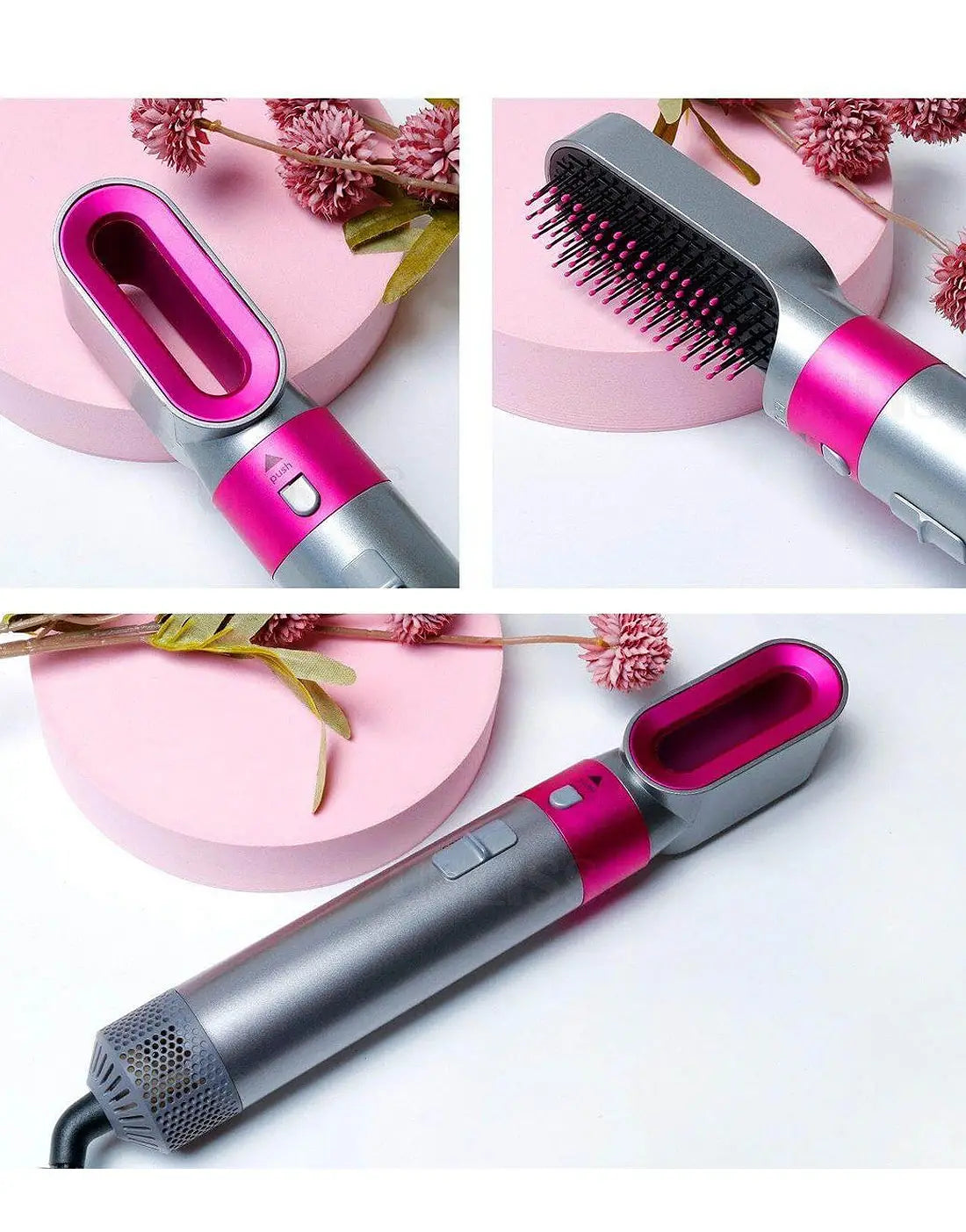 5-In-1 Multifunctional Hot Air Styler: Air Brush, Hair Dryer, Hair Straightener, Hair Curler and Hair Styling Brush