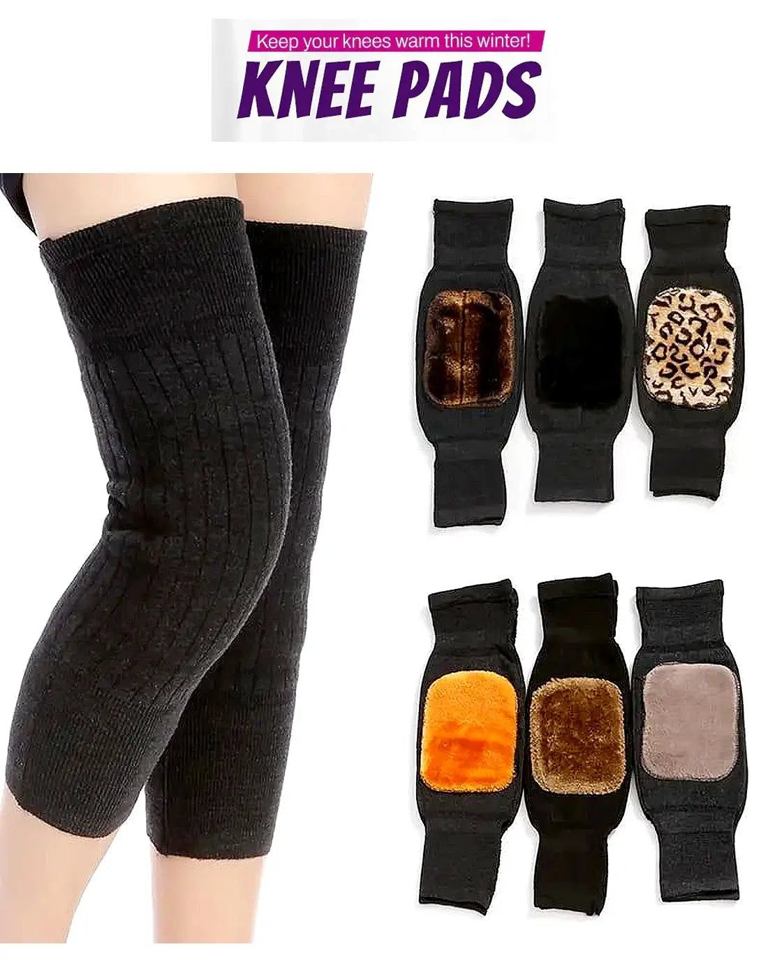 Unisex Thermal Knee Warmer for Winter Pain Relief & Joint Support