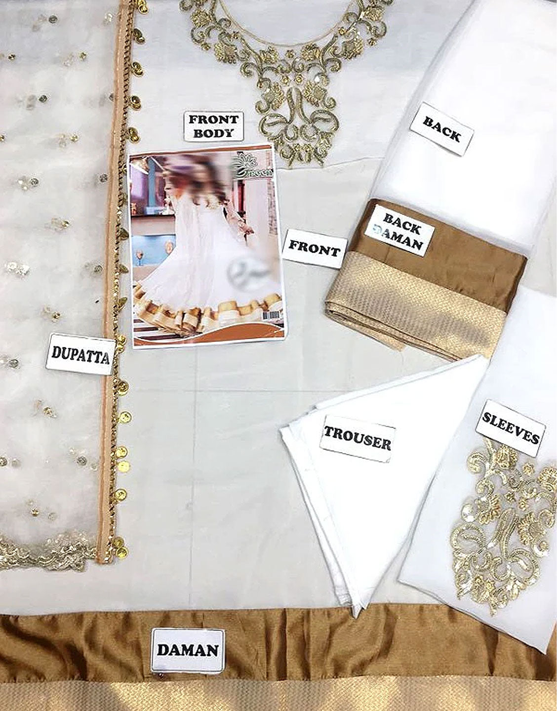 Adorable Embroidered White Chiffon Maxi Dress