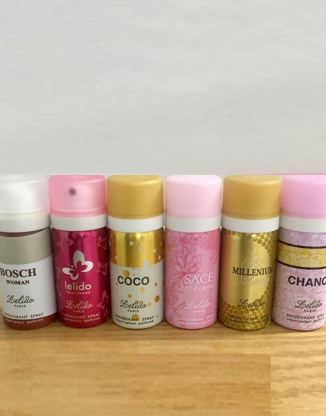Pack of 5 Lelido Paris Deodorants for Women
