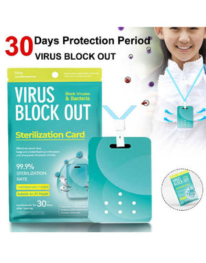 Virus Block Out Sanitization Card for Public Places