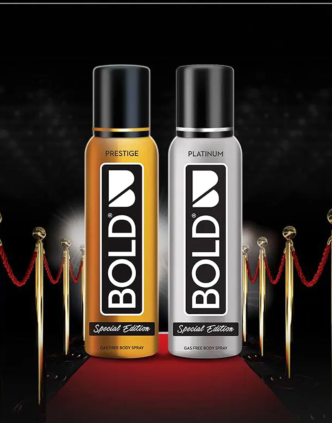 Pack of 2 BOLD Body Spray for Men 120ML