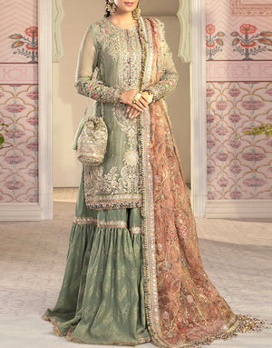 Adorable Heavy Embroidered Masoori Bridal Dress