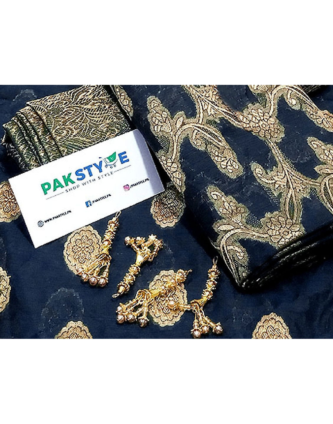Banarsi Style Cotton Jacquard Dress with Cotton Jacquard Dupatta