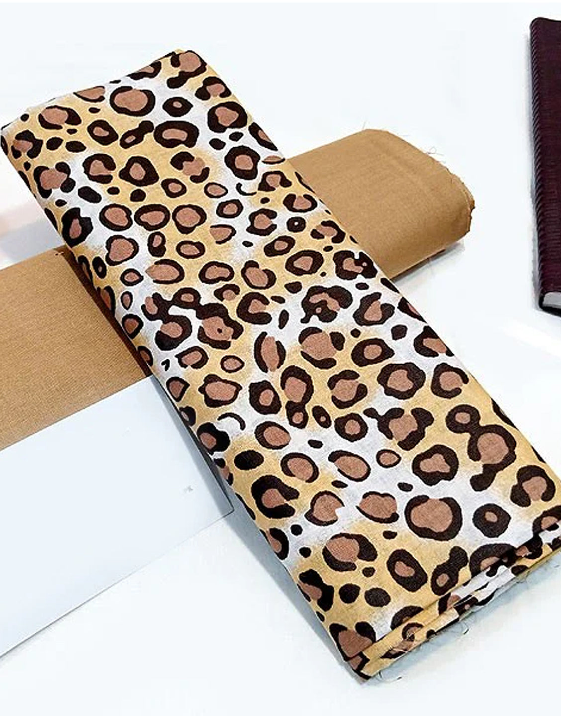 2-Piece Leopard Print Cotton Lawn Dress 2022