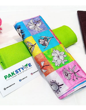 Digital Print 2-Piece Linen Dress 2024