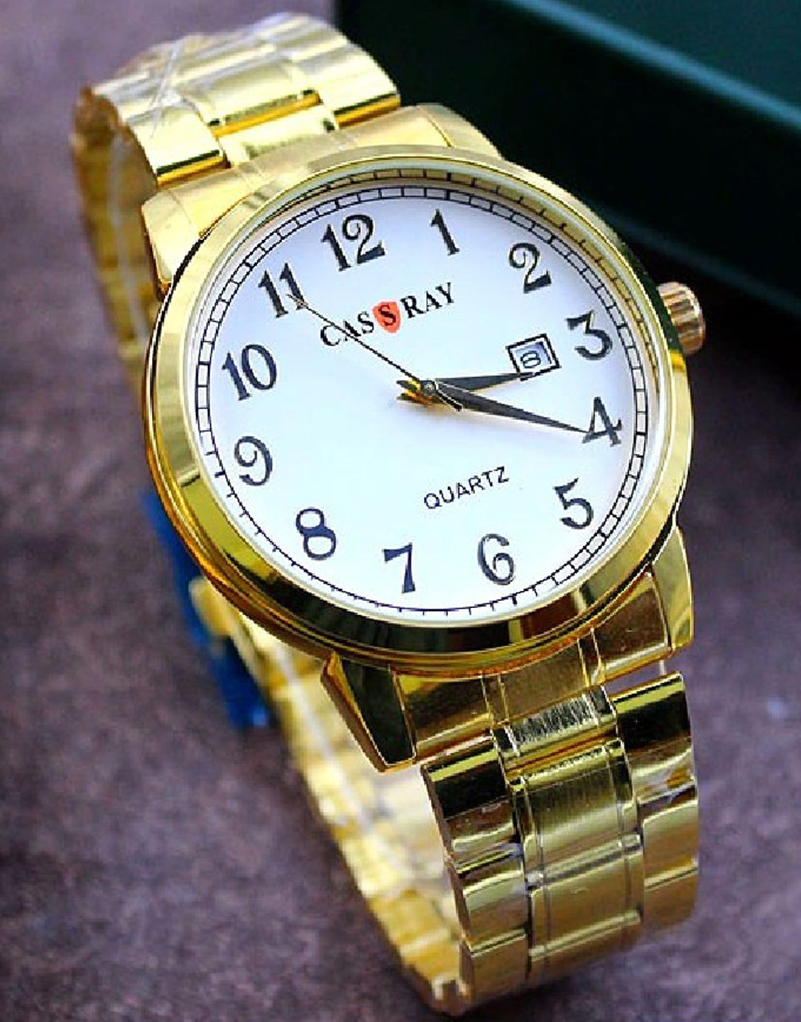 CASSRAY Stainless Steel Chain Men's Dress Watch