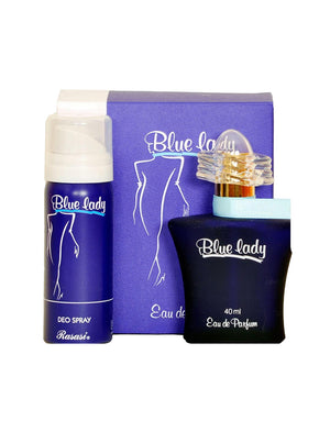 Original Rasasi Blue Lady with Free DEO