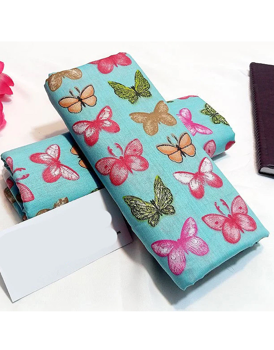 All-Over Butterfly Print 2-Piece Lawn Dress 2023