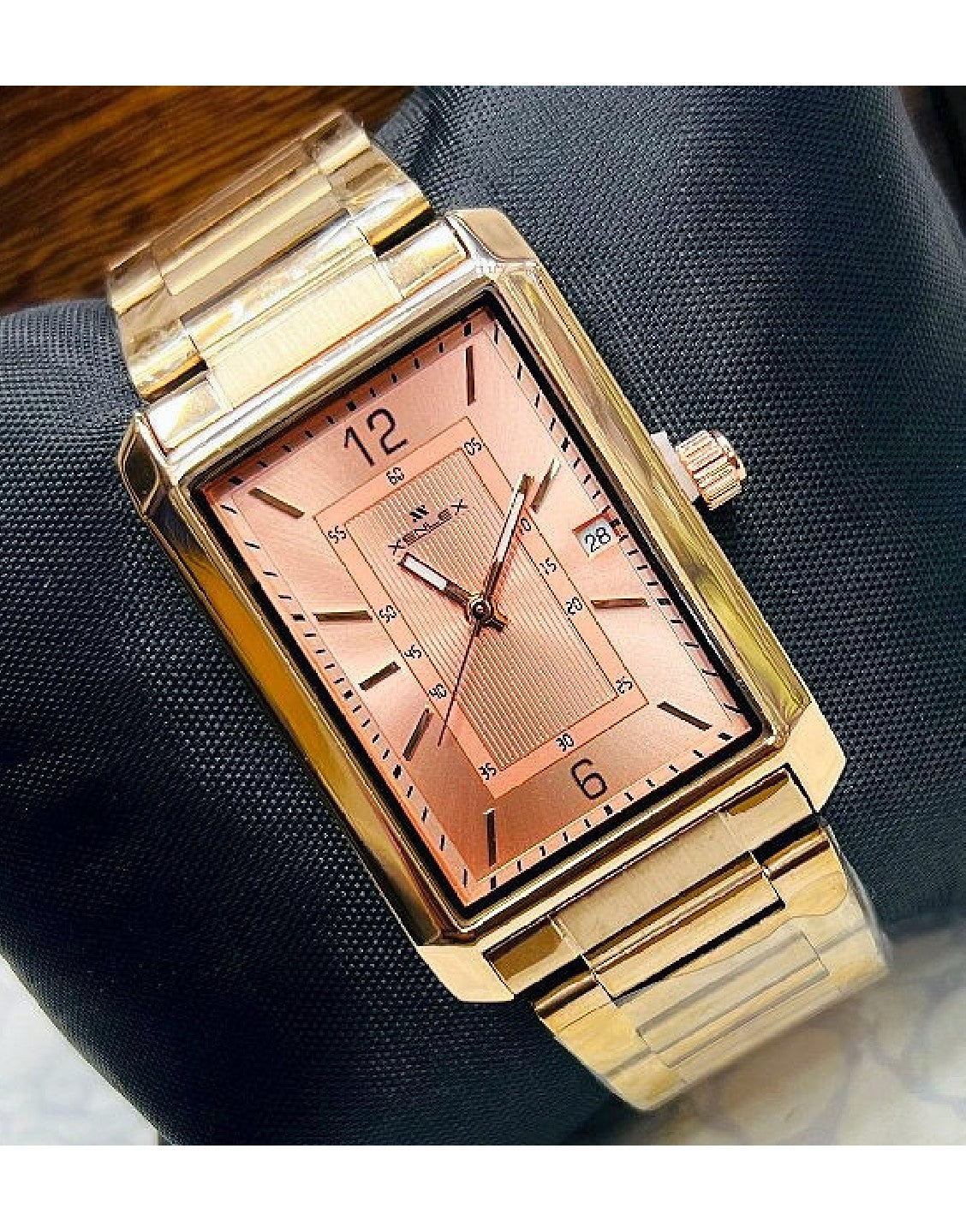 Xenlex Men's Golden Chain Watch
