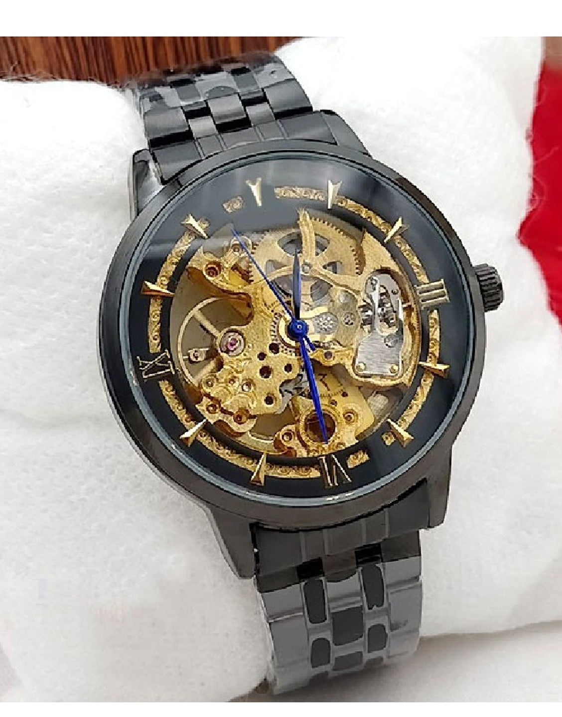 Stylish Men's Skeleton Automatic Watch