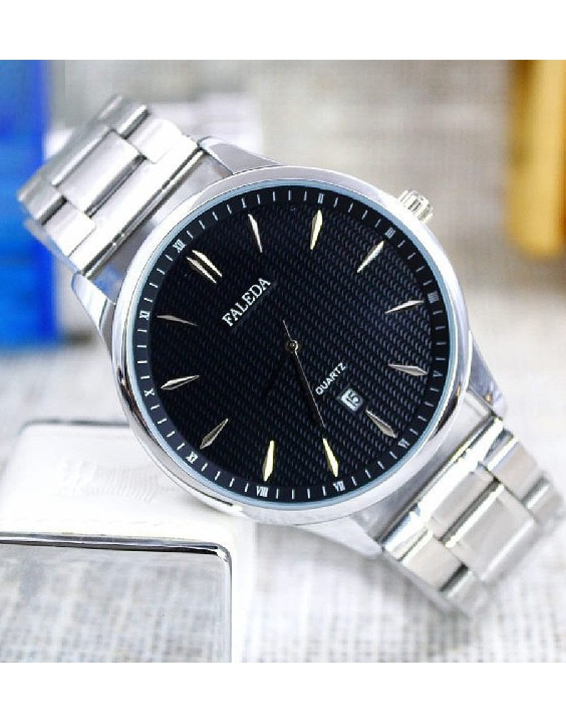 Original Faleda Men's Water Resistant Dress Watch