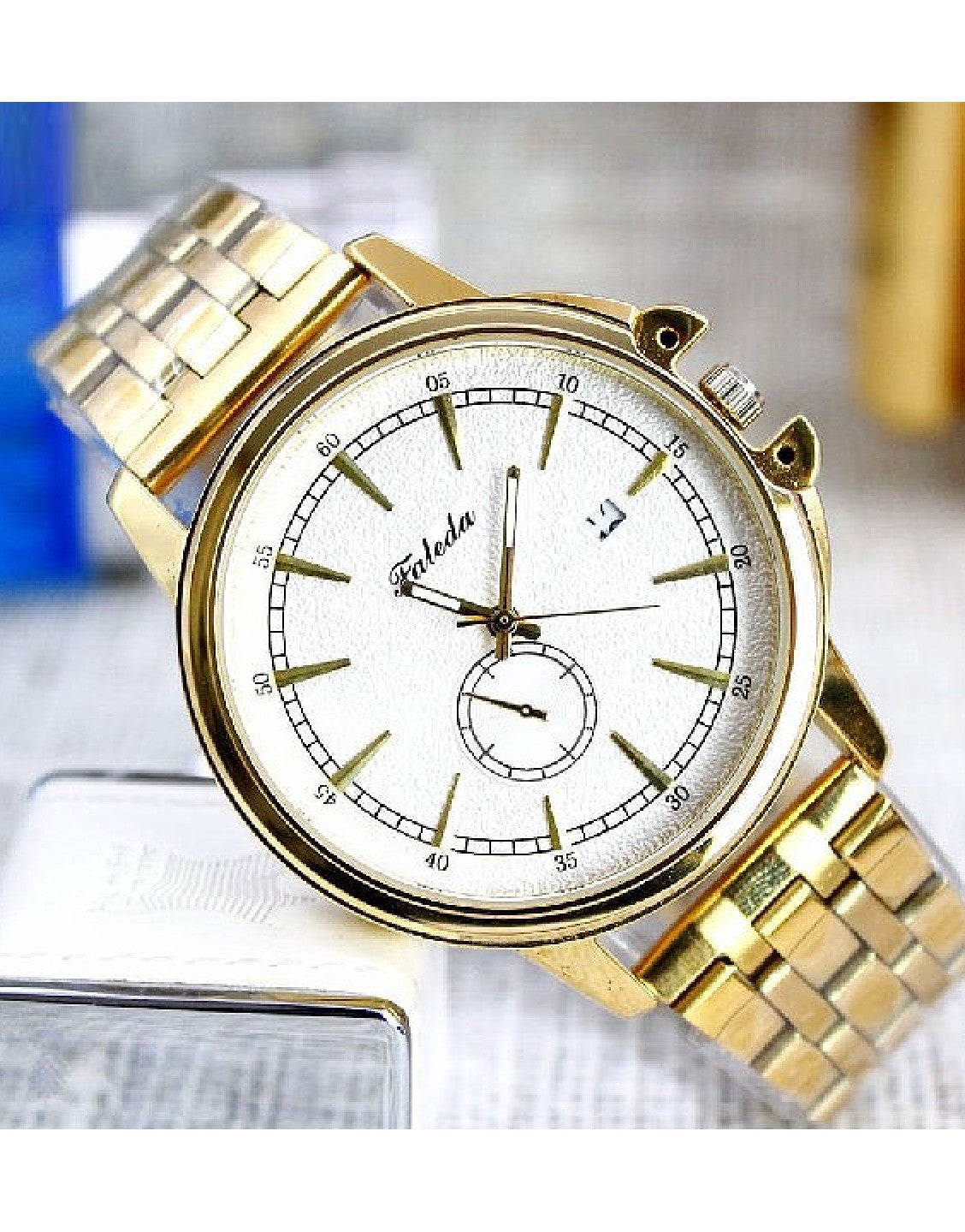 Original Faleda Men's Water Resistant Dress Watch