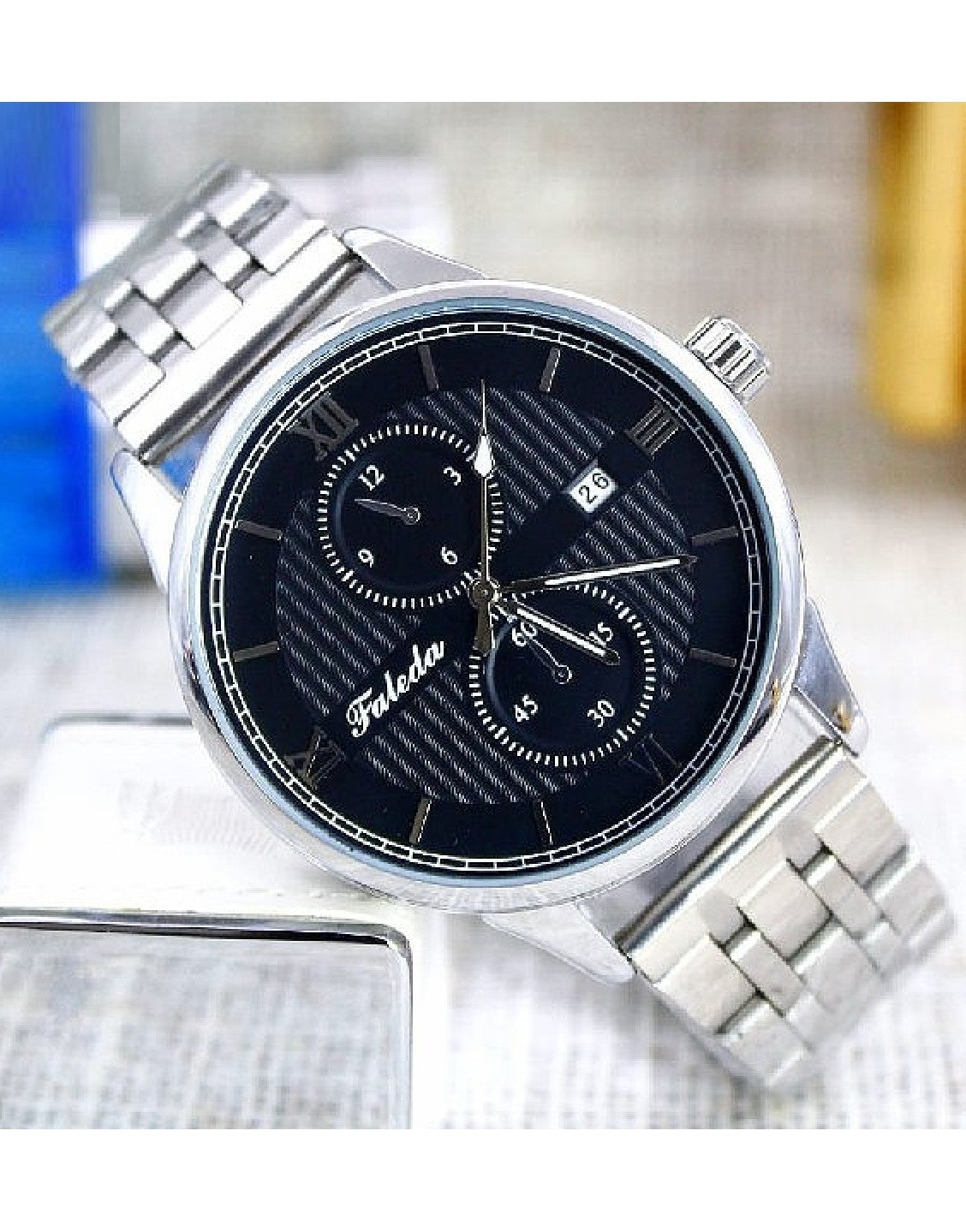 Original Faleda Men's Water Resistant Dress Watch