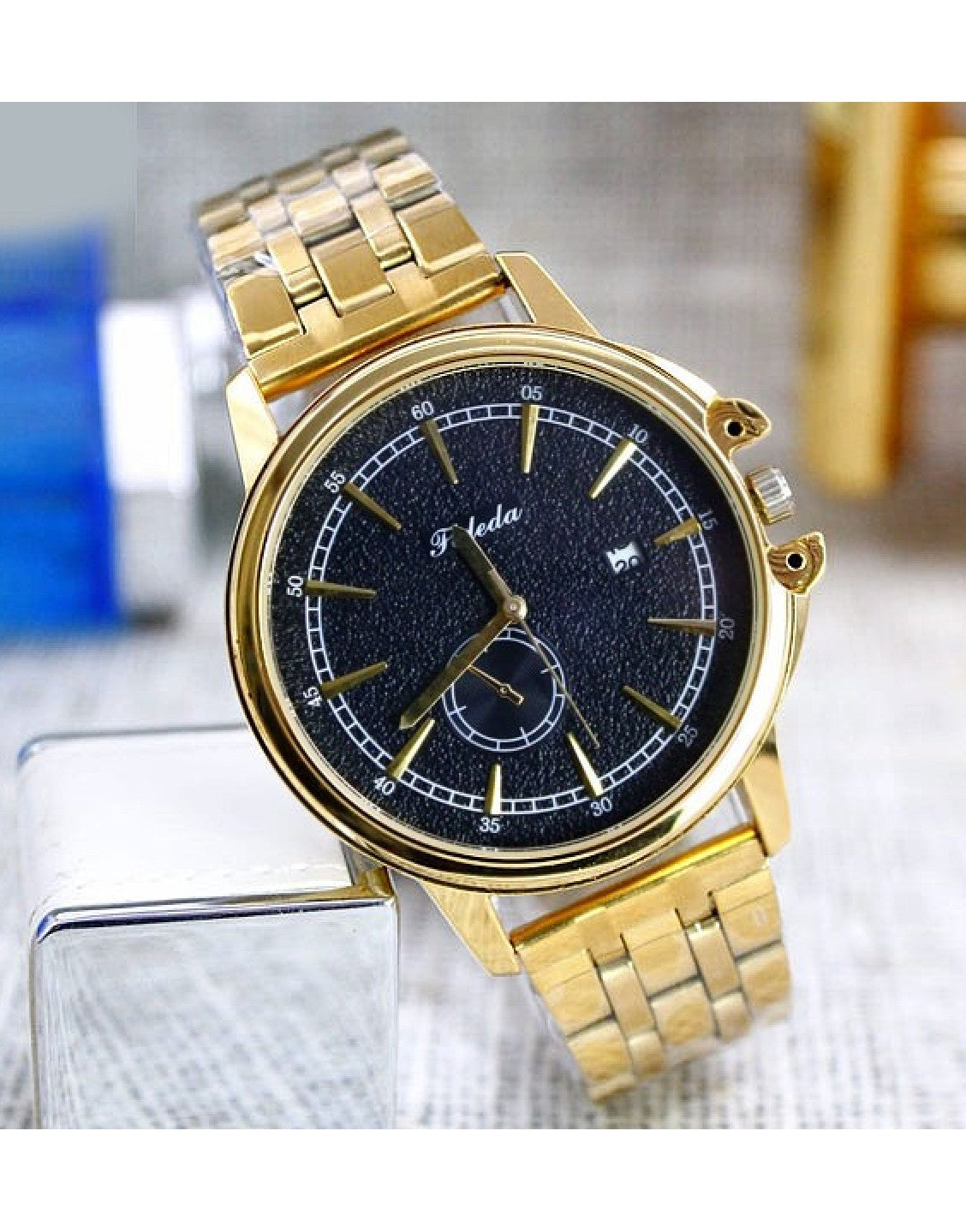 Original Faleda Men's Water Resistant Dress Watch