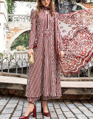 Trendy Sequins Embroidered Dhanak Dress with Dhanak Shawl