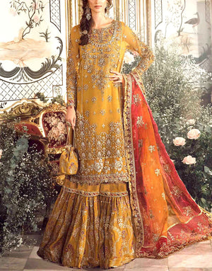 Luxury Handwork Heavy Embroidered Organza Bridal Dress