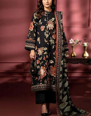 Digital All-Over Floral Print Lawn Suit with Lawn Dupatta