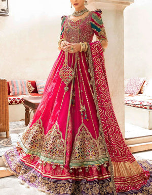 Maria B Luxury Angrakha Bridal Lehenga Dress | Elfesya FX-866