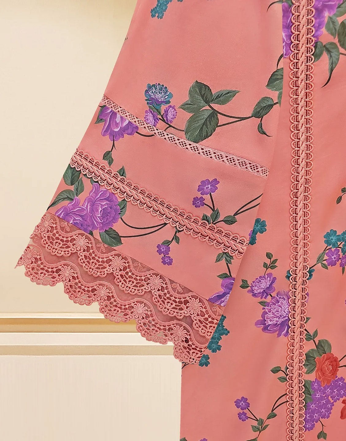 Agha Noor 3 Piece Unstitched Prinetd Lawn Dress | FF2124