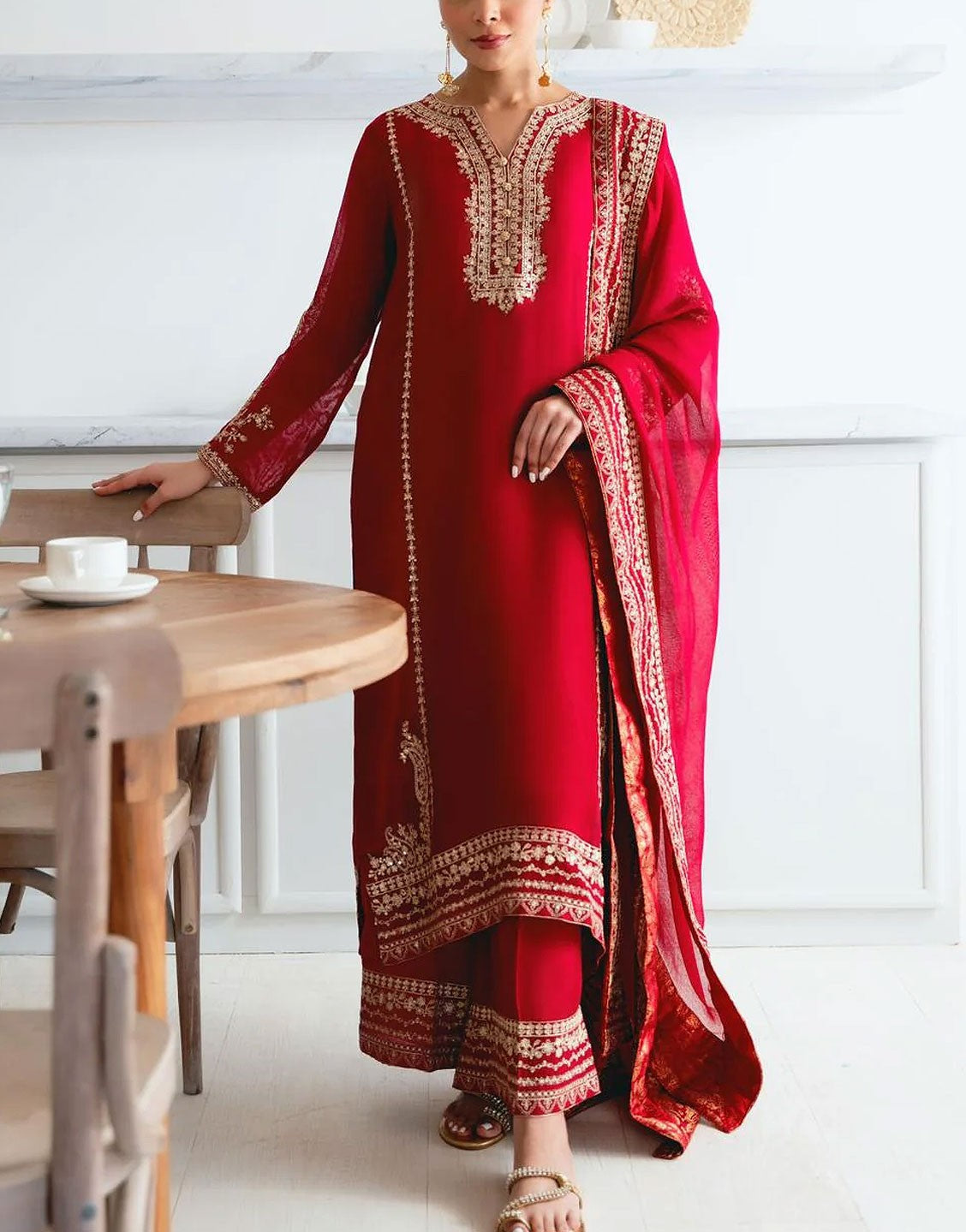 Agha Noor Luxury Formal Wedding Wear Dress