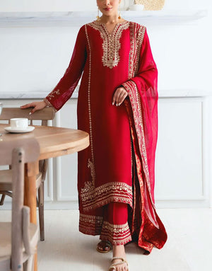 Agha Noor Luxury Formal Wedding Wear Dress | AYSUN MAROON