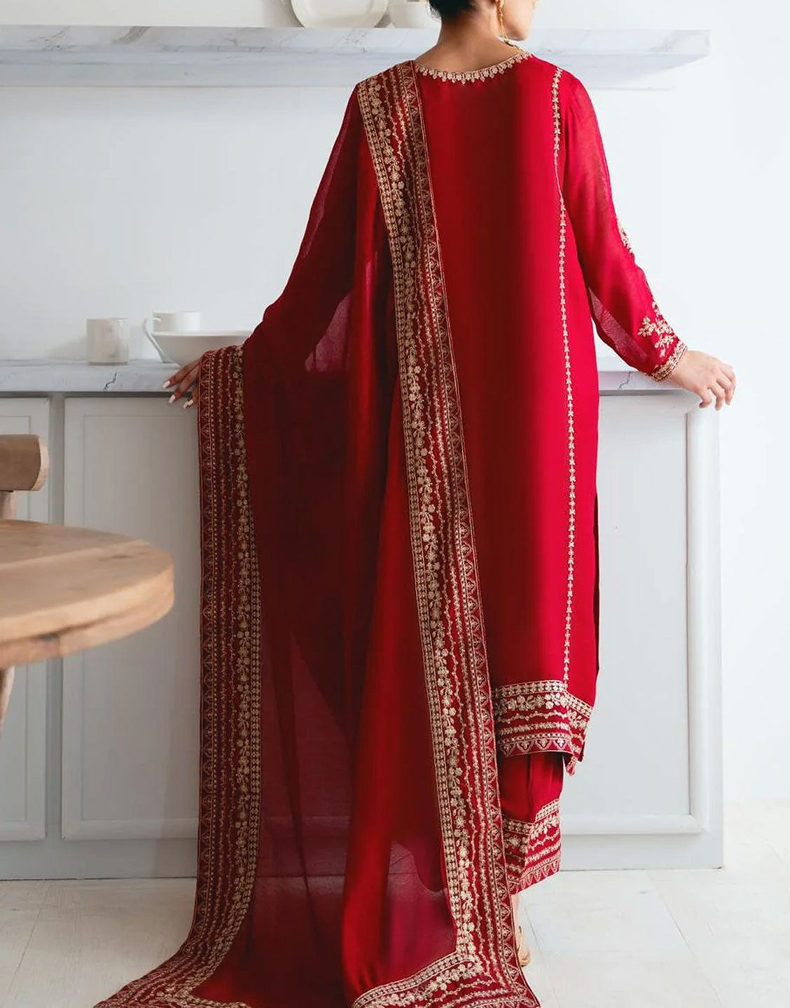 Agha Noor Luxury Formal Wedding Wear Dress | AYSUN MAROON