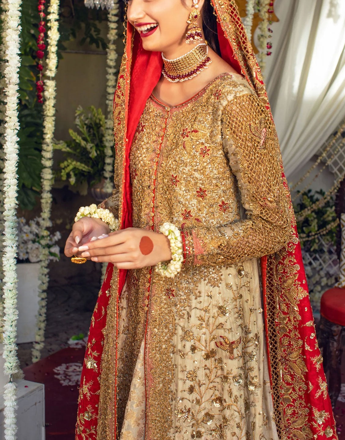 Agha Noor Luxury Heavy Embroidered Bridal Dress | NOOR BRIDAL
