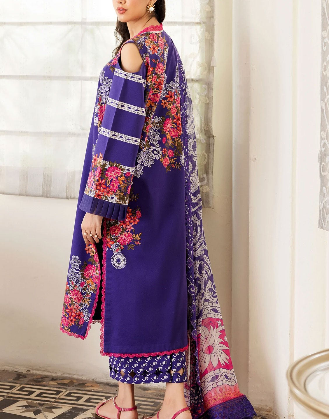 Trendy Charizma Embroidered Summer Lawn Dress | CRN4-11