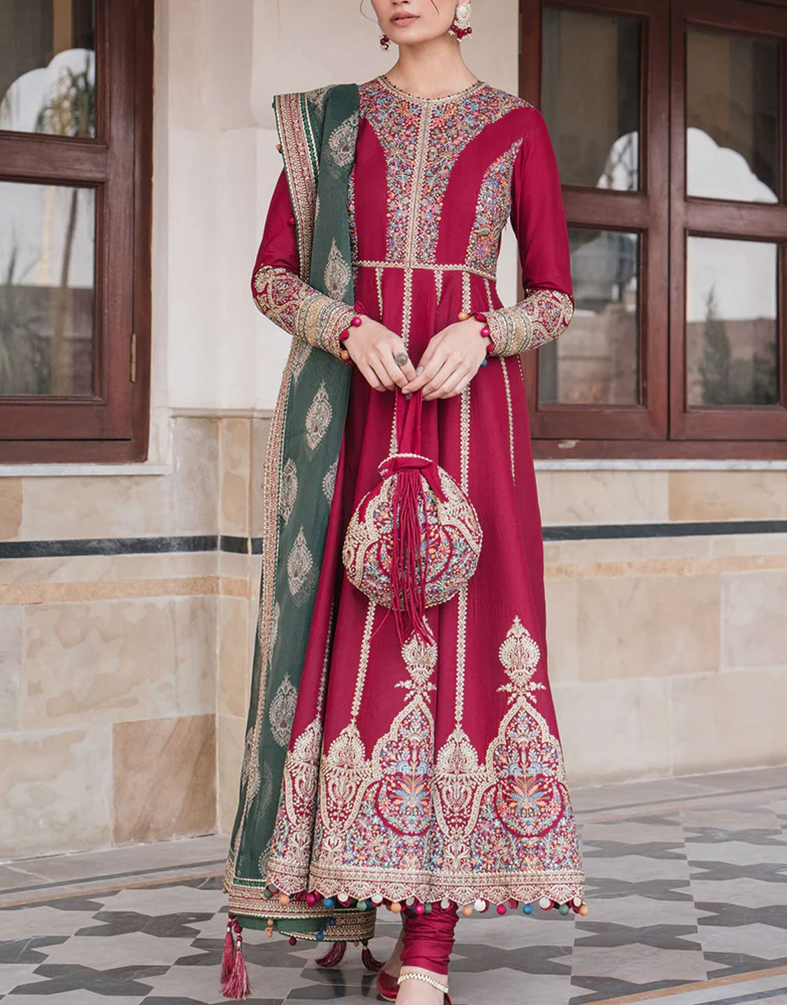 Jazmin Luxury Embroidered Shahkaar Lawn Suit | SL24-D11