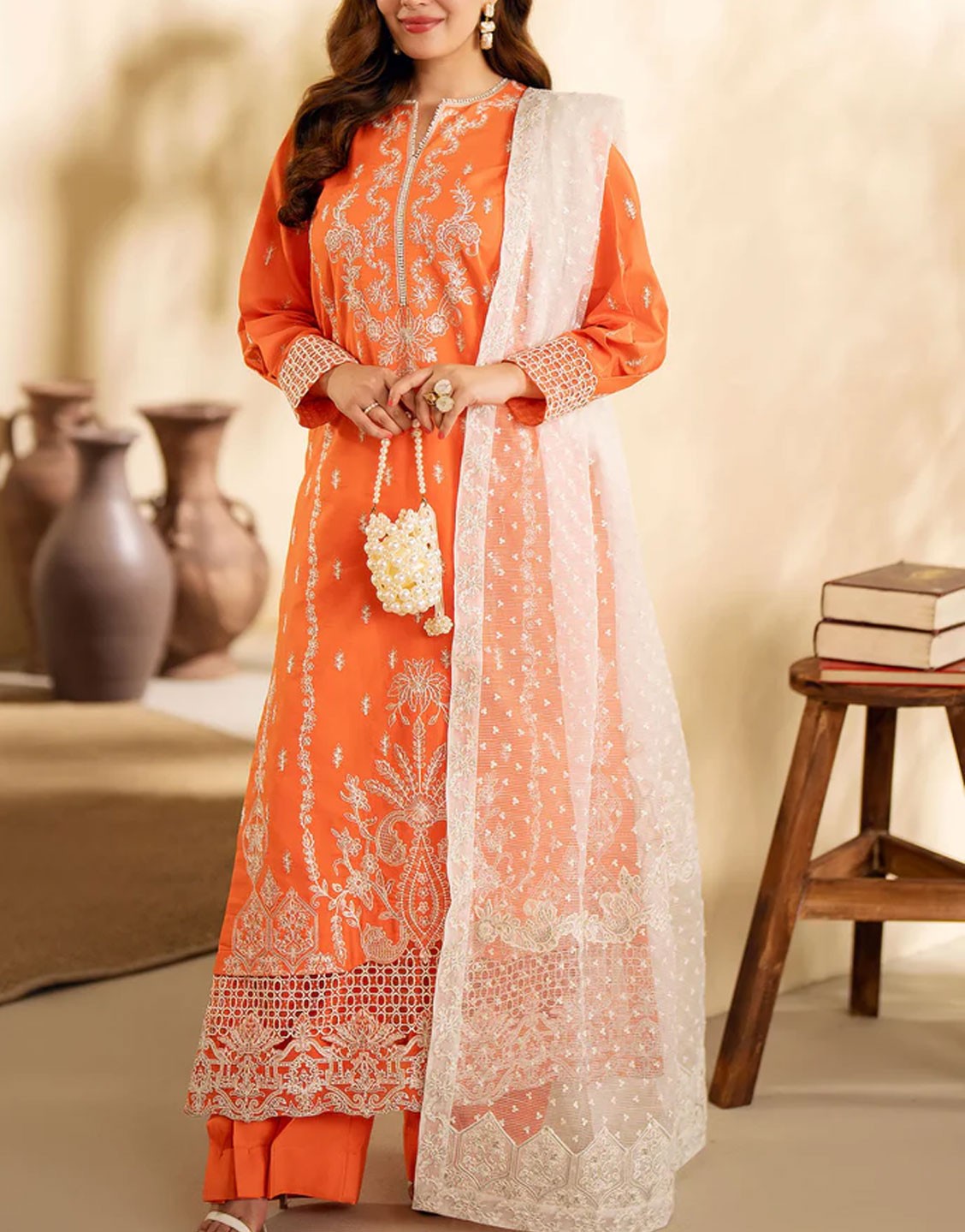 Maryum N Maria Luxury Lawn Dress | POLINA - MS24-629