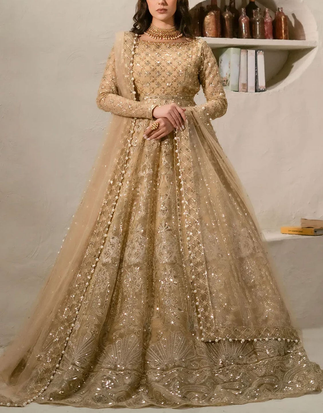 Maryum N Maria Luxury Bridal Maxi Dress | FARAH - MW24-561