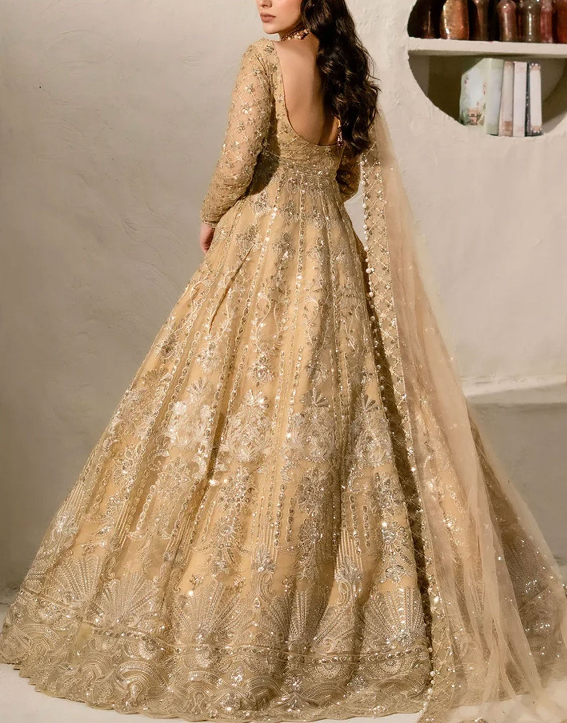 Maryum N Maria Luxury Bridal Maxi Dress | FARAH - MW24-561