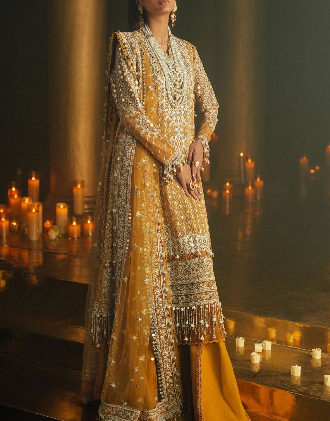 Sana Safinaz Luxury Formal Organza Wedding Dress | L241-002B-3CT