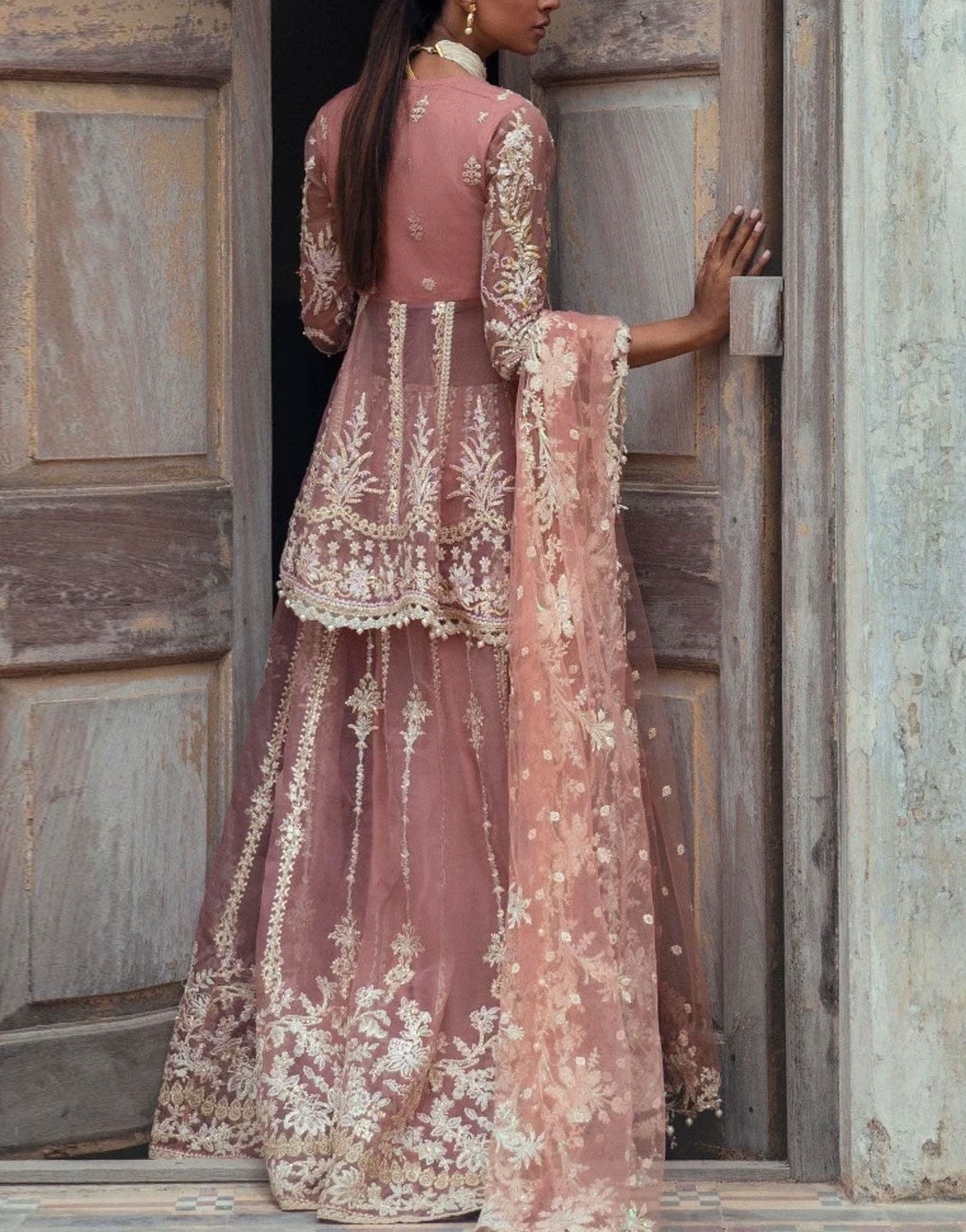 Sana Safinaz Luxury Bridal Lehenga Dress | G223-005-CT