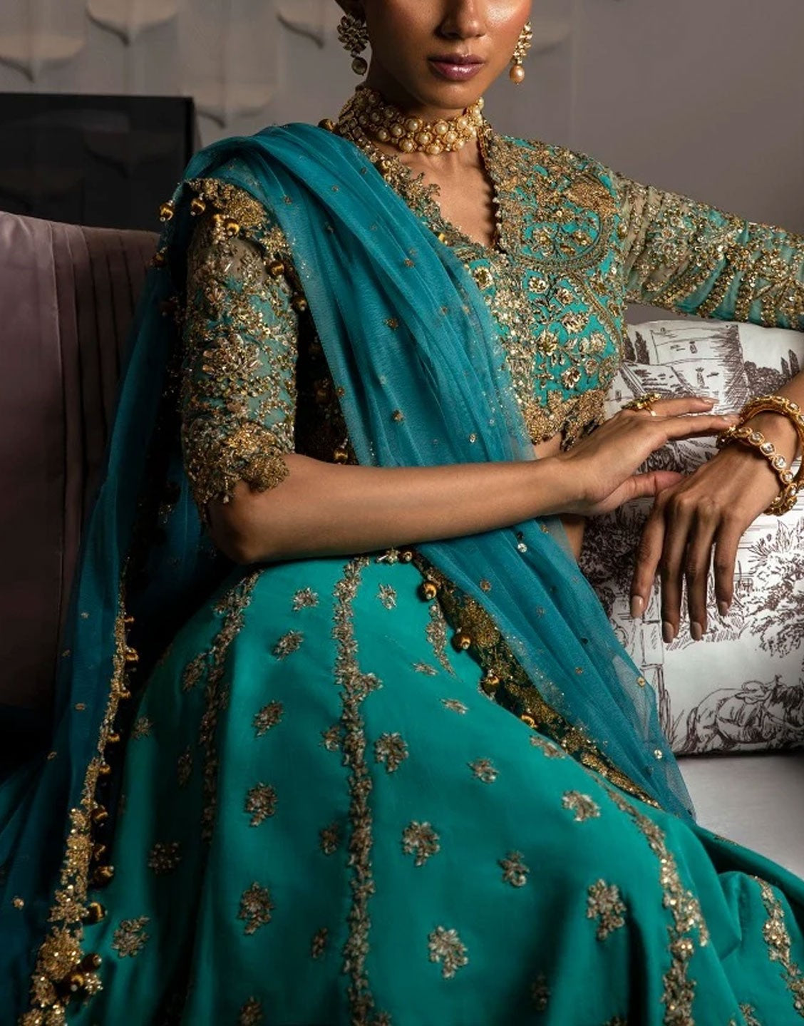 Sana Safinaz Luxury Formal Wedding Dress | N232-002-CT