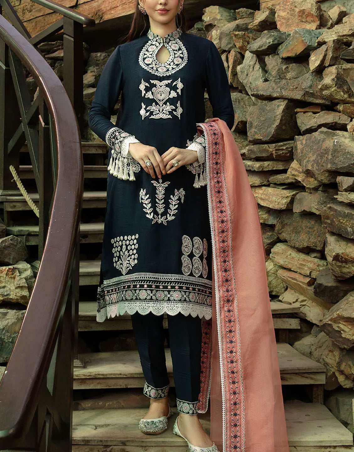 So Kamal Fancy Raw Silk Party Wear Dress | SELINE D805