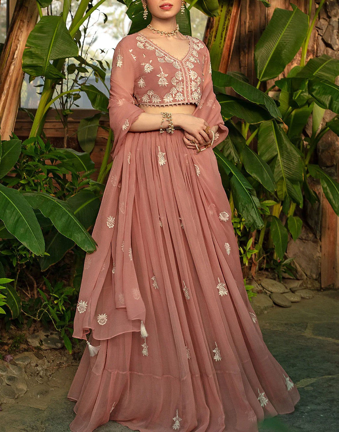 So Kamal Formal Chiffon Lehenga for Wedding | ANGANA D831