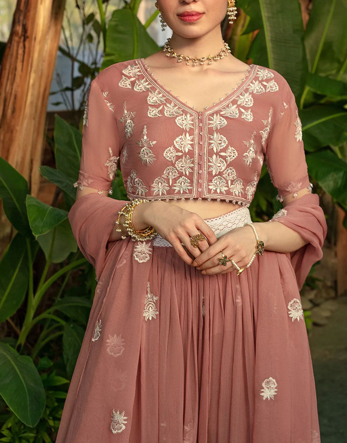 So Kamal Formal Chiffon Lehenga for Wedding | ANGANA D831